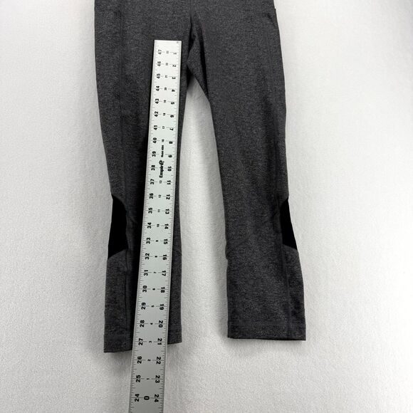 Lululemon Women's Pace‎ Rival Crop Leggings Gray 21' Size 4 - Picture 10 of 12